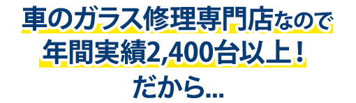 リズテックは年間実績2,400台以上！だから…